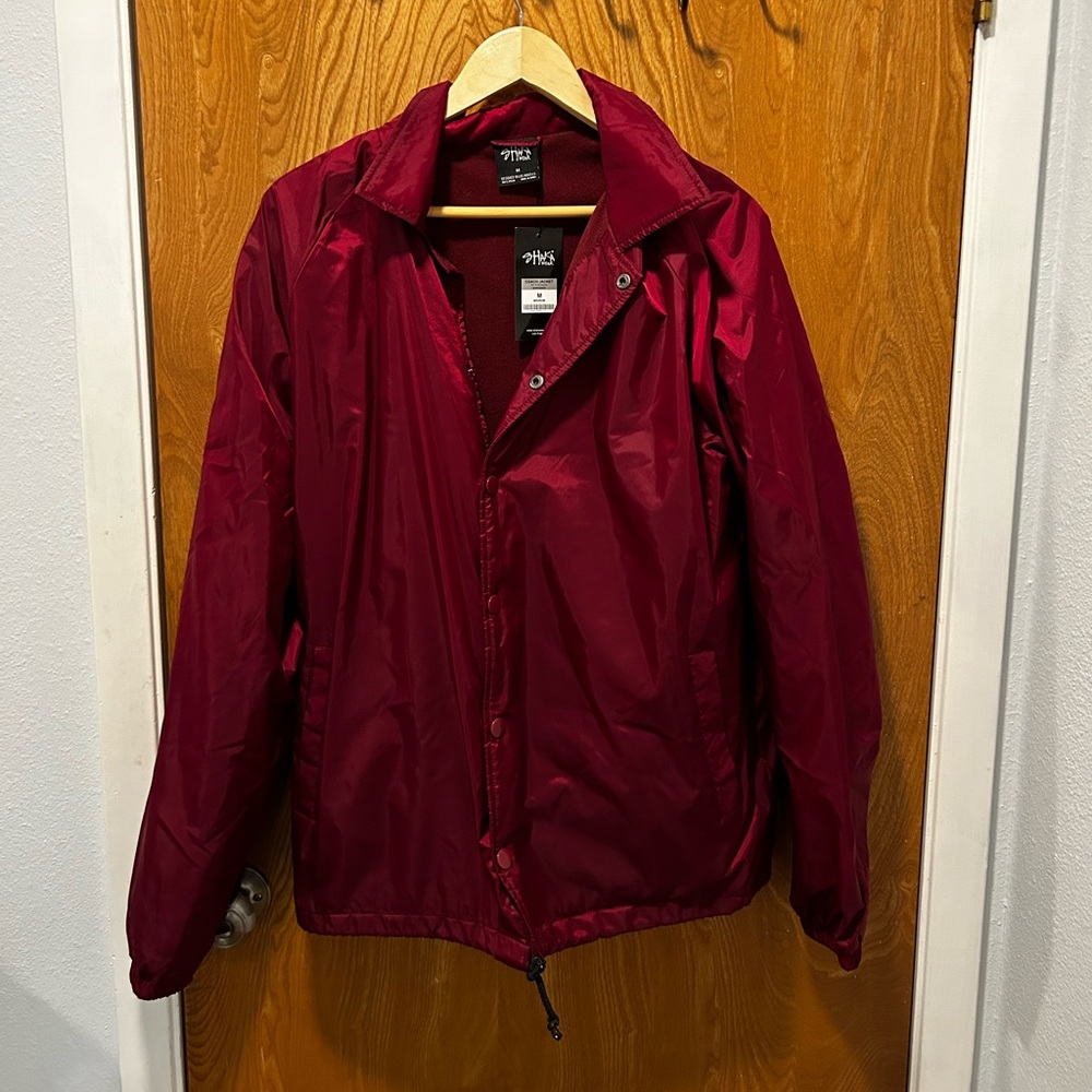 Shaka Wear Men’s Coach Jacket Classic-M Maroon